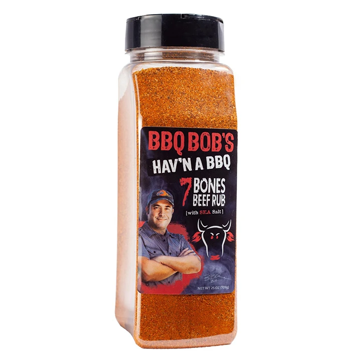 BBQ Bob's Hav'n A BBQ NEW 7 Bones Beef Rub 25oz 3 BBQ Bob's Hav'n A BBQ NEW 7 Bones Beef Rub 25oz