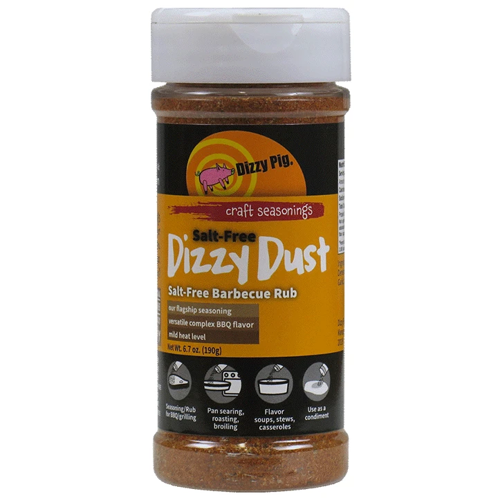 Dizzy Pig BBQ Salt Free Dizzy Dust 6.7oz 3 Dizzy Pig BBQ Salt Free Dizzy Dust 6.7oz