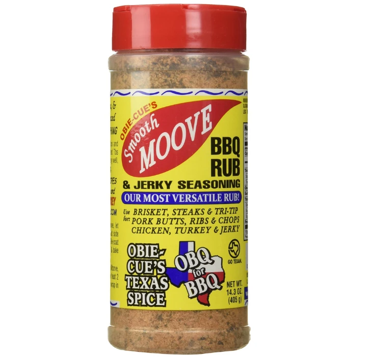 Obie Cue's Smooth Moove BBQ Rub & Jerk 14.3oz 3 Obie Cue's Smooth Moove BBQ Rub & Jerk 14.3oz