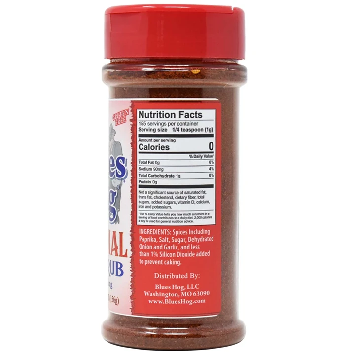 Blues Hog Dry Rub 5,5oz 4 Blues Hog Dry Rub 5,5oz - Afbeelding 2