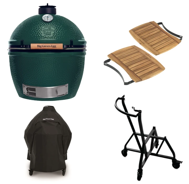 Big Green Egg XLarge + Integgrated Nest + Handler + Mates+ Cover 3 Big Green Egg XLarge + Integgrated Nest + Handler + Mates+ Cover