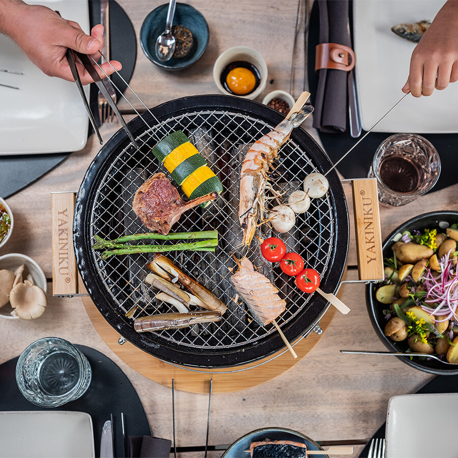 Goedkope BBQ Genot Winkel -Goedkope BBQ Genot Winkel yakiniku medium ronde shichirin teppanyaki hibachi grill 2
